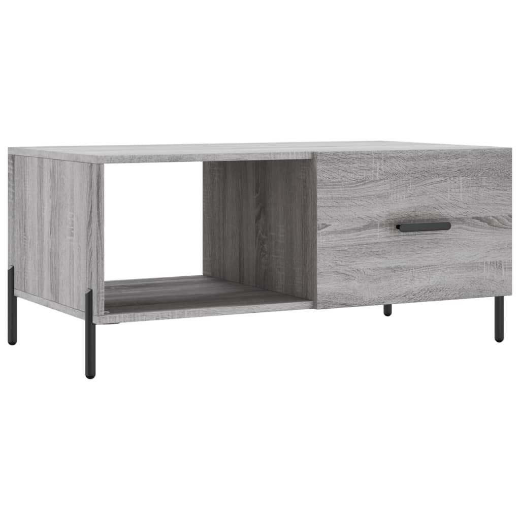 Tavolino da Salotto Grigio Sonoma 90x50x40 cm Legno Multistrato