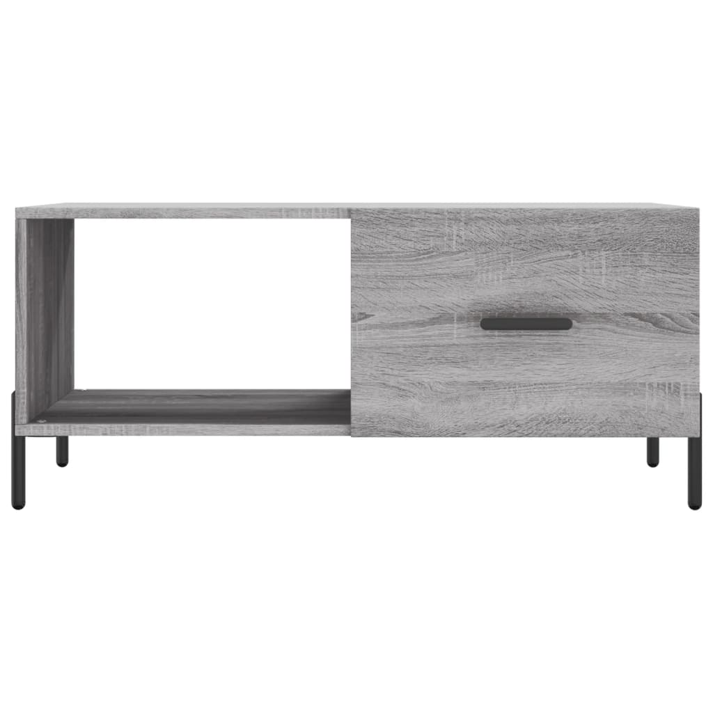 Tavolino da Salotto Grigio Sonoma 90x50x40 cm Legno Multistrato