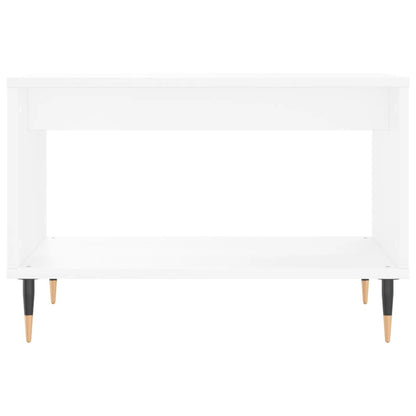 Tavolino da Salotto Bianco 60x50x40 cm in Legno Multistrato