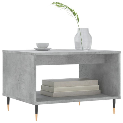 Tavolino da Salotto Grigio Cemento 60x50x40cm Legno Multistrato | homemem39