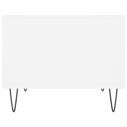 Tavolino da Salotto Bianco 60x50x40 cm in Legno Multistrato | homemem39