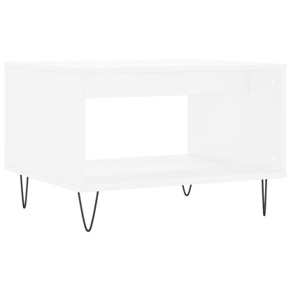 Tavolino da Salotto Bianco 60x50x40 cm in Legno Multistrato | homemem39