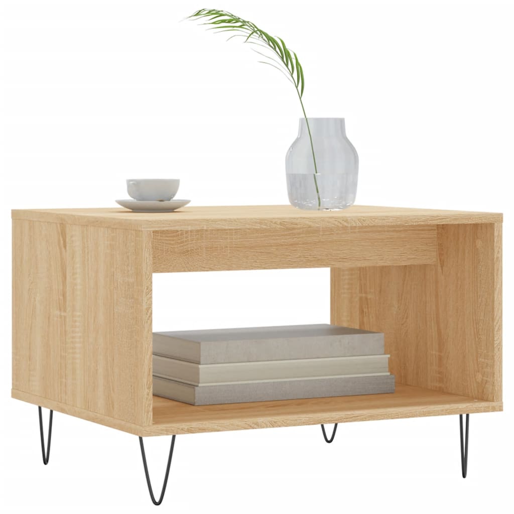 Tavolino da Salotto Rovere Sonoma 60x50x40 cm Legno Multistrato
