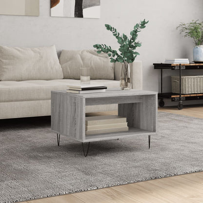 Tavolino da Salotto Grigio Sonoma 60x50x40 cm Legno Multistrato | homemem39
