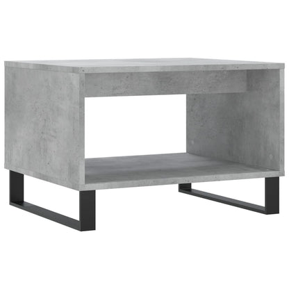 Tavolino da Salotto Grigio Cemento 60x50x40cm Legno Multistrato | homemem39