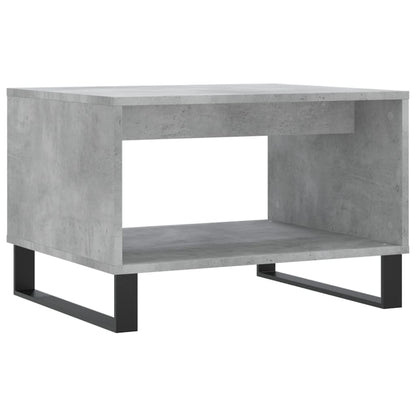 Tavolino da Salotto Grigio Cemento 60x50x40cm Legno Multistrato | homemem39