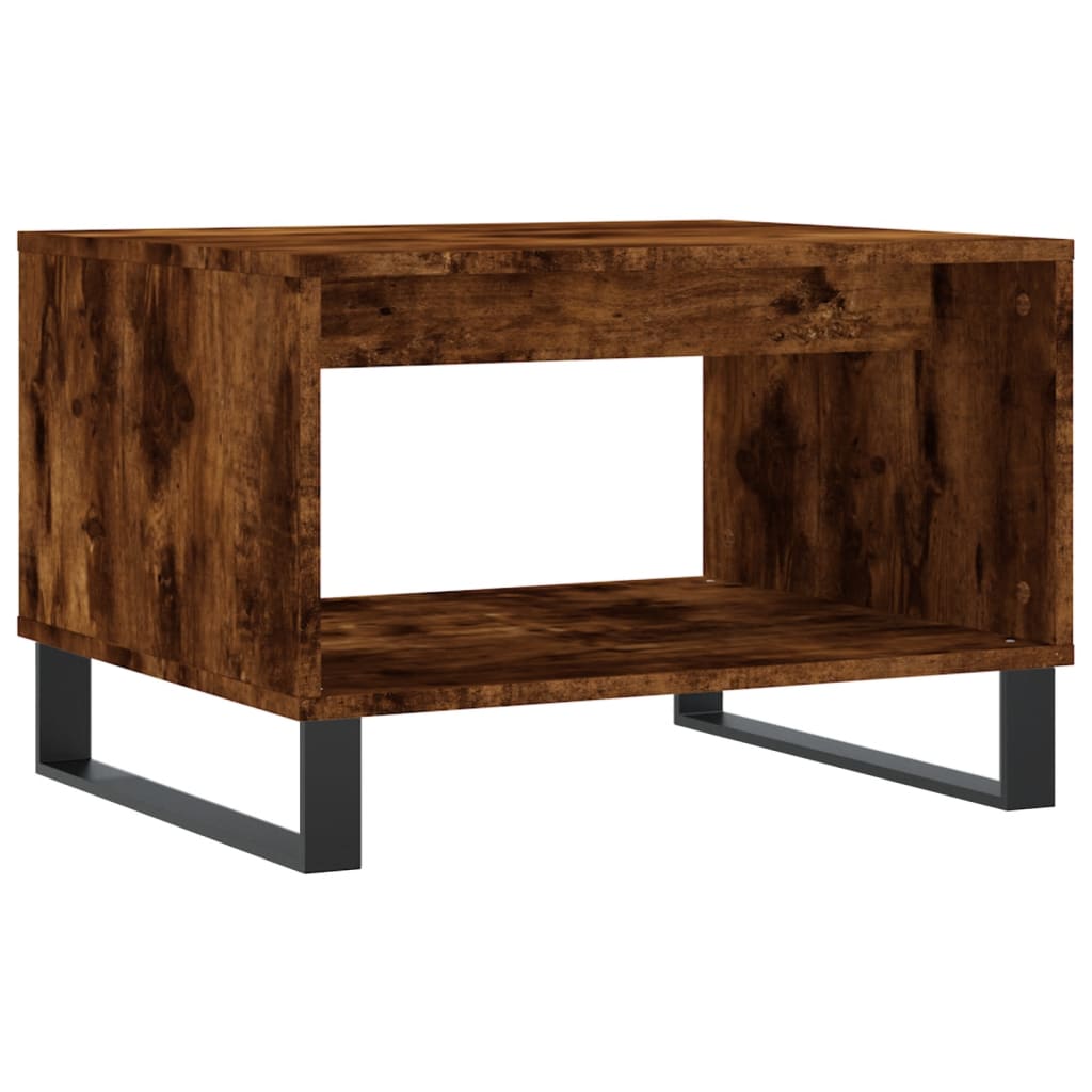 Tavolino da Salotto Rovere Fumo 60x50x40 cm Legno Multistrato | homemem39