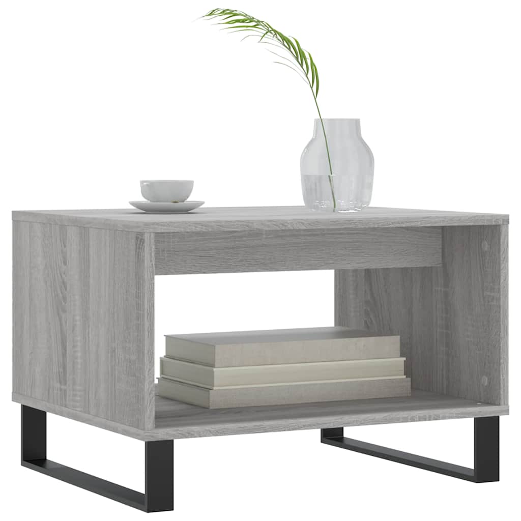 Tavolino da Salotto Grigio Sonoma 60x50x40 cm Legno Multistrato | homemem39
