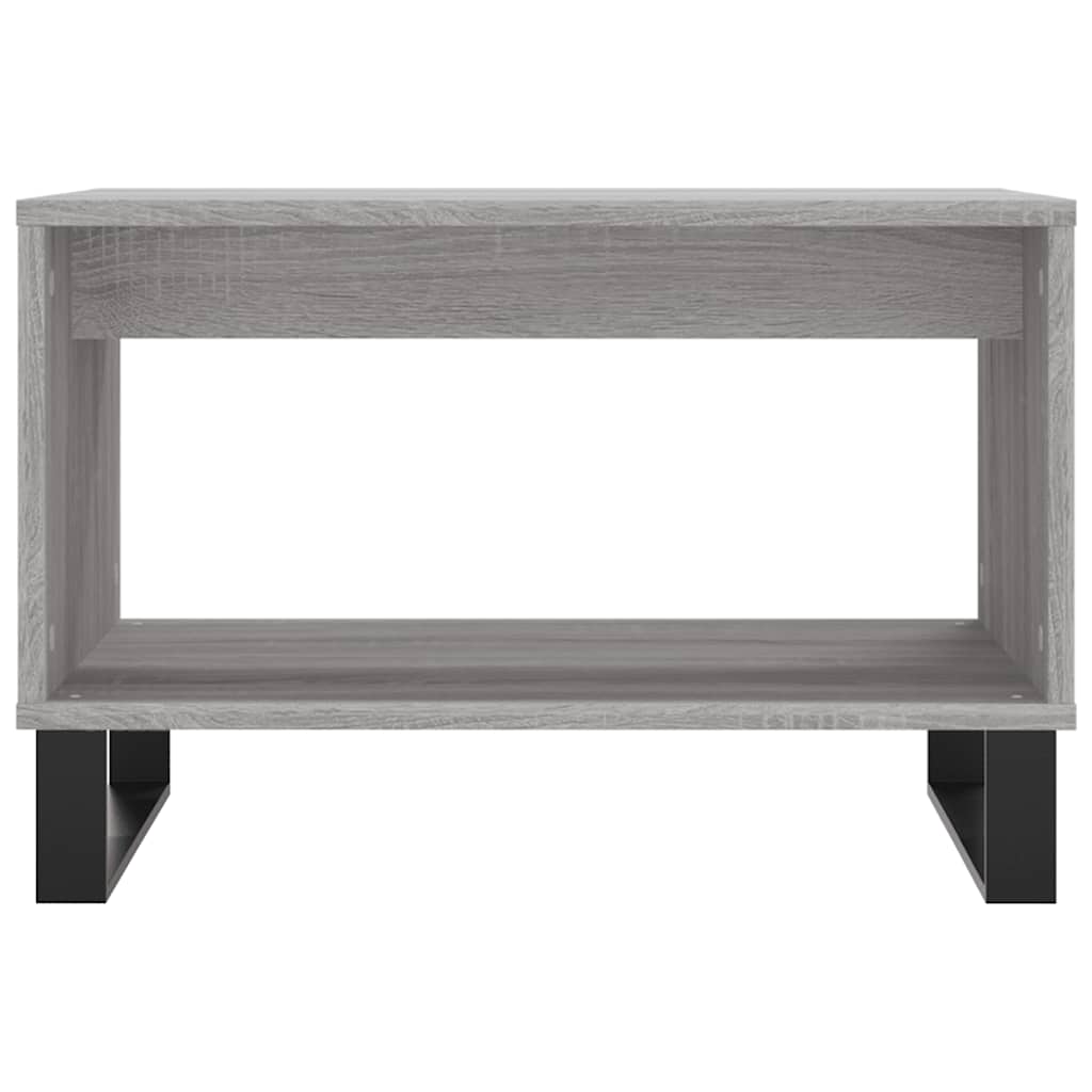 Tavolino da Salotto Grigio Sonoma 60x50x40 cm Legno Multistrato