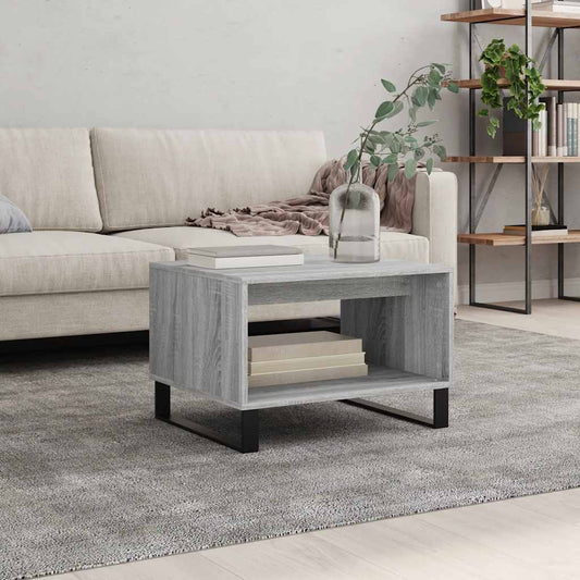Tavolino da Salotto Grigio Sonoma 60x50x40 cm Legno Multistrato | homemem39