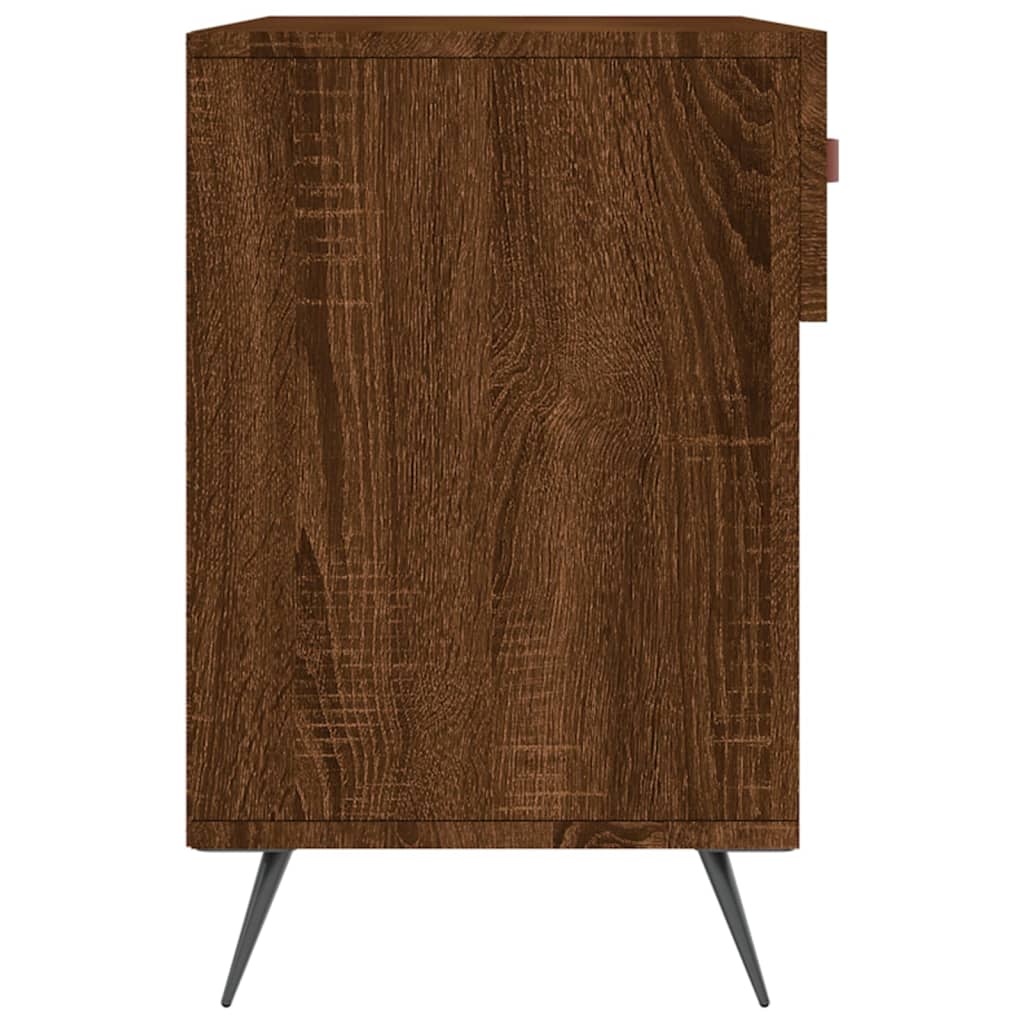 Panca Porta Scarpe Rovere Marrone 102x35x55cm Legno Multistrato - homemem39