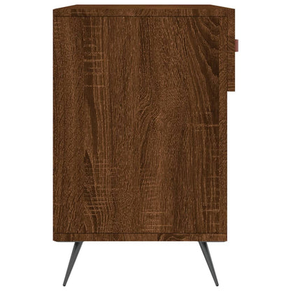 Panca Porta Scarpe Rovere Marrone 102x35x55cm Legno Multistrato - homemem39