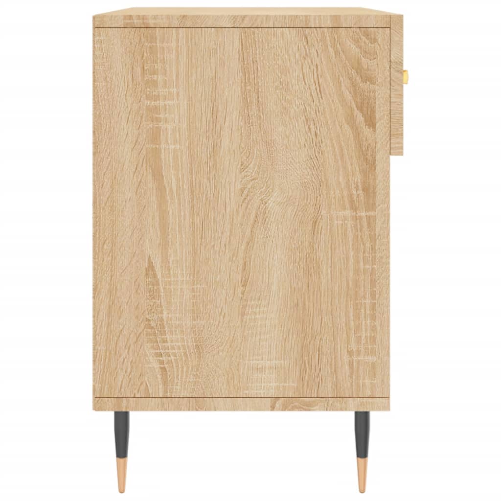 Panca Porta Scarpe Rovere Sonoma 102x35x55 cm Legno Multistrato - homemem39