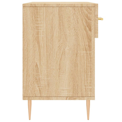 Panca Porta Scarpe Rovere Sonoma 102x35x55 cm Legno Multistrato - homemem39