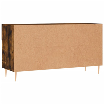 Panca Porta Scarpe Rovere Fumo 102x35x55 cm Legno Multistrato - homemem39