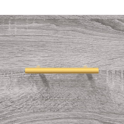 Panca Porta Scarpe Grigio Sonoma 102x35x55 cm Legno Multistrato
