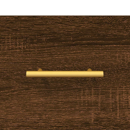 Panca Porta Scarpe Rovere Marrone 102x35x55cm Legno Multistrato - homemem39