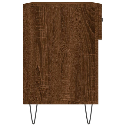 Panca Porta Scarpe Rovere Marrone 102x35x55cm Legno Multistrato - homemem39