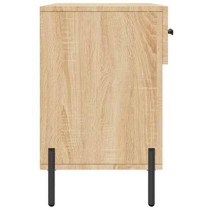 Panca Porta Scarpe Rovere Sonoma 102x35x55 cm Legno Multistrato - homemem39