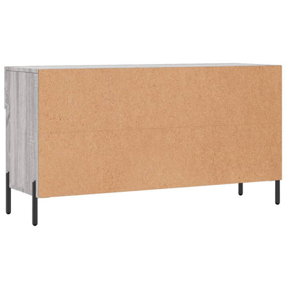 Panca Porta Scarpe Grigio Sonoma 102x35x55 cm Legno Multistrato - homemem39