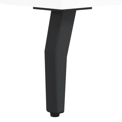 Panca Porta Scarpe Bianco Lucido 102x35x55 cm Legno Multistrato - homemem39