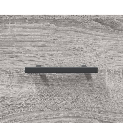 Panca Porta Scarpe Grigio Sonoma 102x35x55 cm Legno Multistrato - homemem39