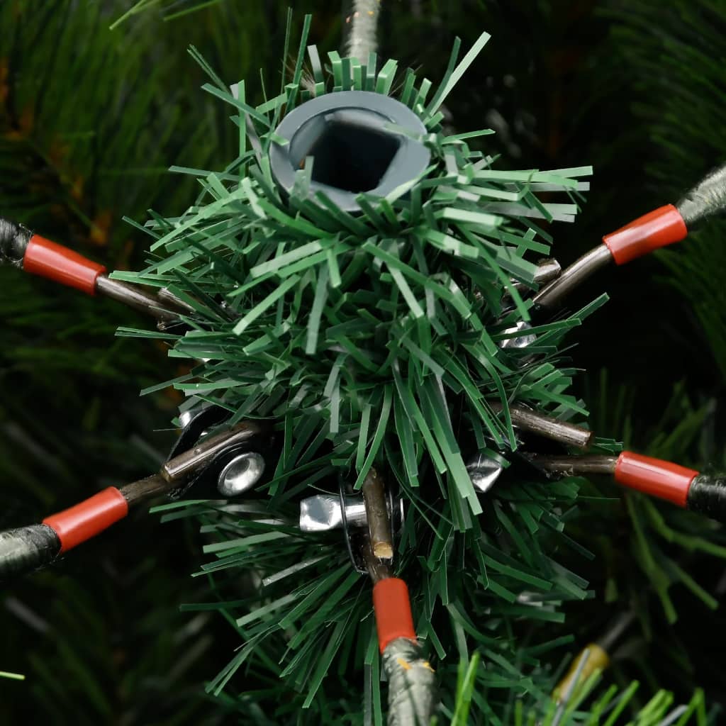 Albero Natale Artificiale Incernierato con Neve Fioccata 150 cm