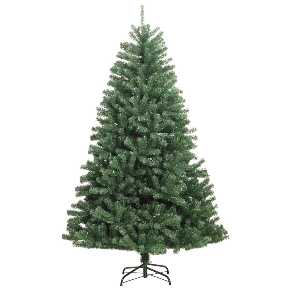 Albero di Natale Artificiale Incernierato con Base Verde 300 cm