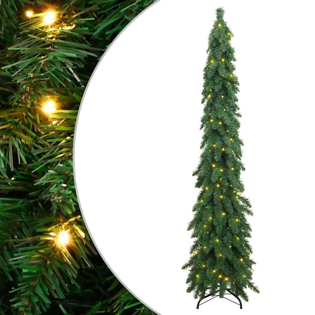 Albero di Natale Artificiale Preilluminato con 130 LED 210 cm - homemem39