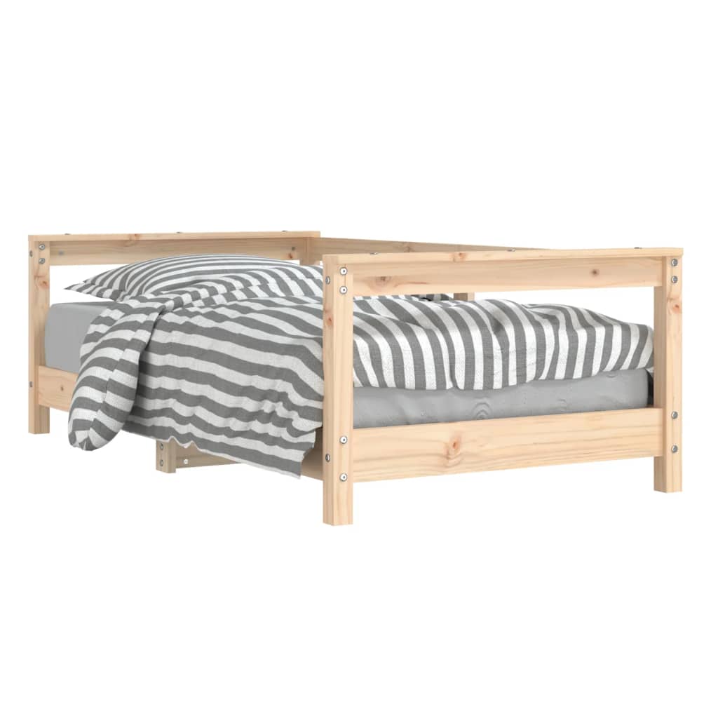 Giroletto per Bambini 70x140 cm in Legno Massello di Pino - homemem39