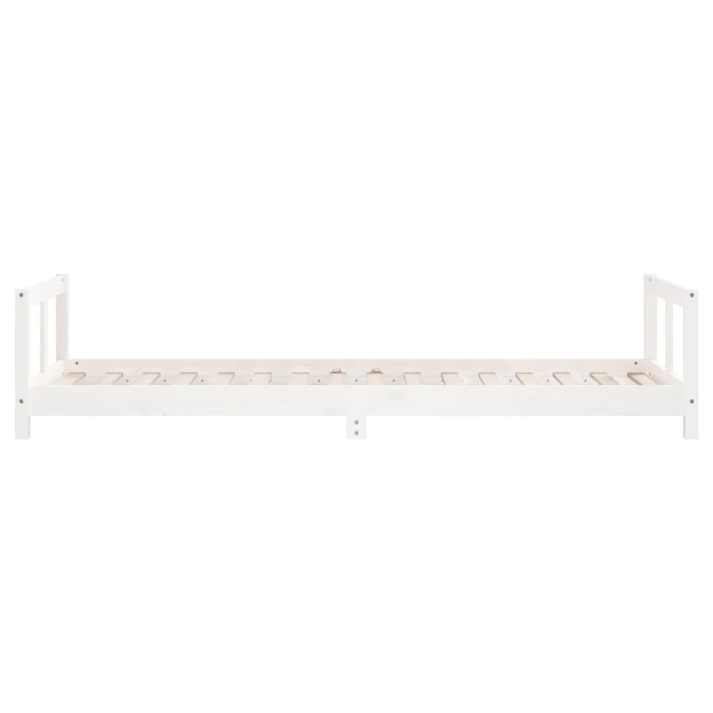 Giroletto per Bambini Bianco 80x200cm in Legno Massello di Pino - homemem39