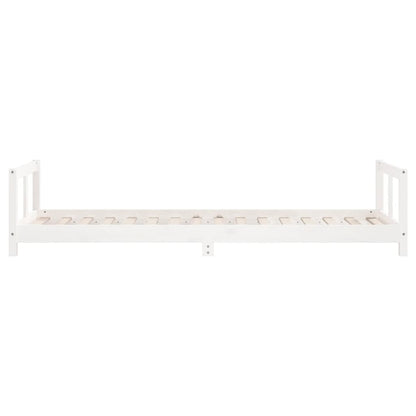 Giroletto per Bambini Bianco 80x200cm in Legno Massello di Pino - homemem39