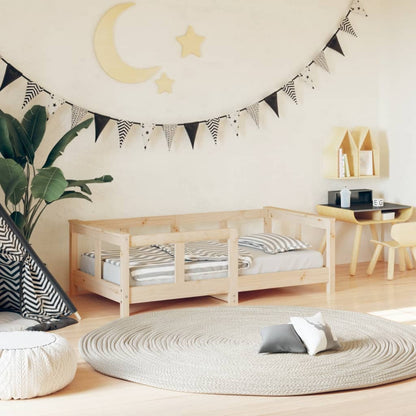 Giroletto per Bambini 70x140 cm in Legno Massello di Pino - homemem39