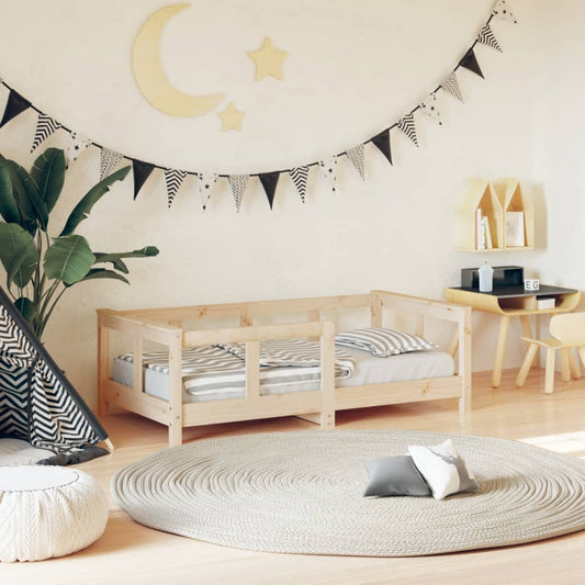 Giroletto per Bambini 70x140 cm in Legno Massello di Pino - homemem39