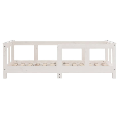 Giroletto per Bambini Bianco 70x140cm in Legno Massello di Pino - homemem39