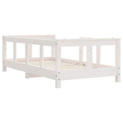 Giroletto per Bambini Bianco 70x140cm in Legno Massello di Pino - homemem39