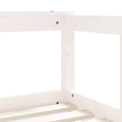 Giroletto per Bambini Bianco 70x140cm in Legno Massello di Pino - homemem39