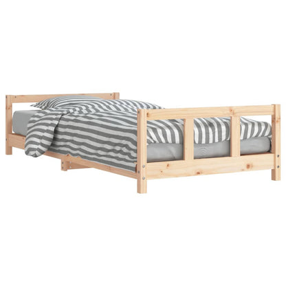 Giroletto per Bambini 90x190 cm in Legno Massello di Pino - homemem39