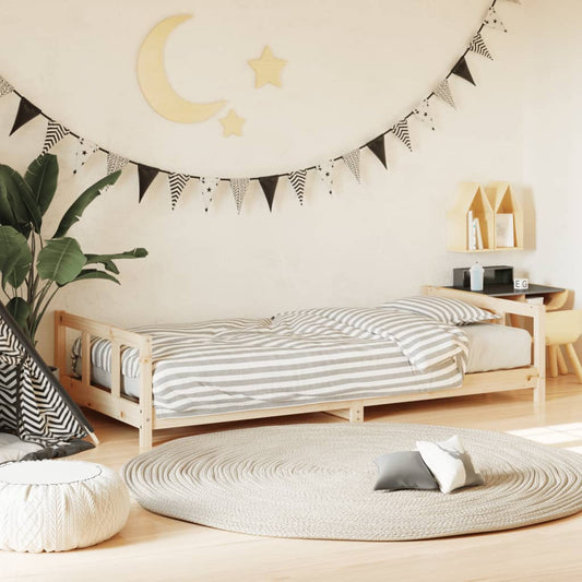 Giroletto per Bambini 90x190 cm in Legno Massello di Pino - homemem39