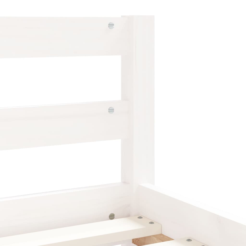 Giroletto Bambini con Cassetti Bianco 80x160 cm Massello Pino - homemem39