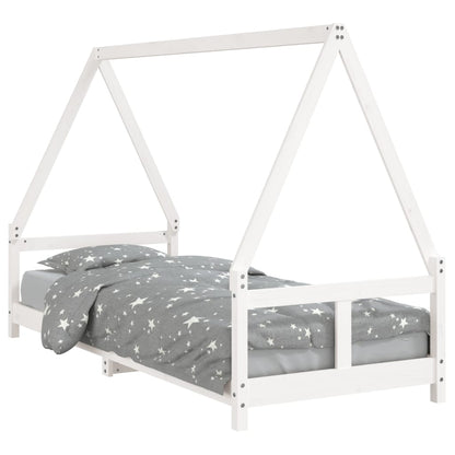 Giroletto per Bambini Bianco 80x200cm in Legno Massello di Pino - homemem39