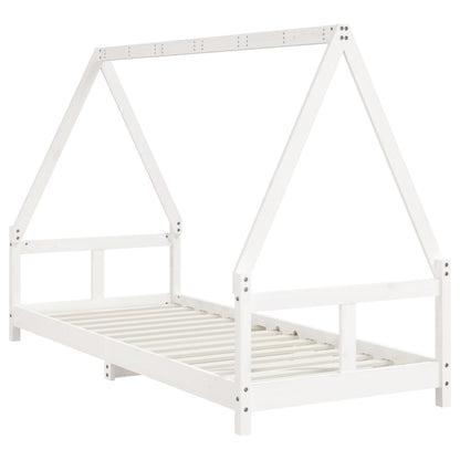 Giroletto per Bambini Bianco 80x200cm in Legno Massello di Pino - homemem39
