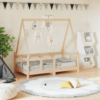Giroletto per Bambini 70x140 cm in Legno Massello di Pino - homemem39