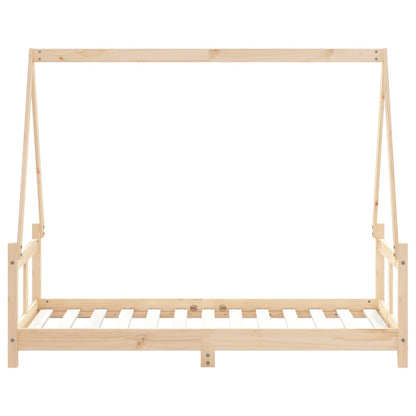 Giroletto per Bambini 80x160 cm in Legno Massello di Pino - homemem39
