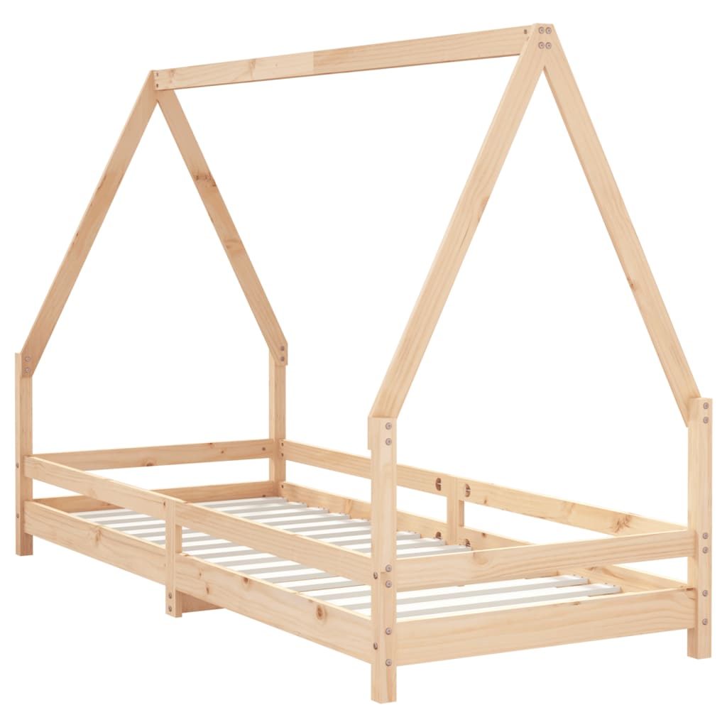 Giroletto per Bambini 80x200 cm in Legno Massello di Pino - homemem39