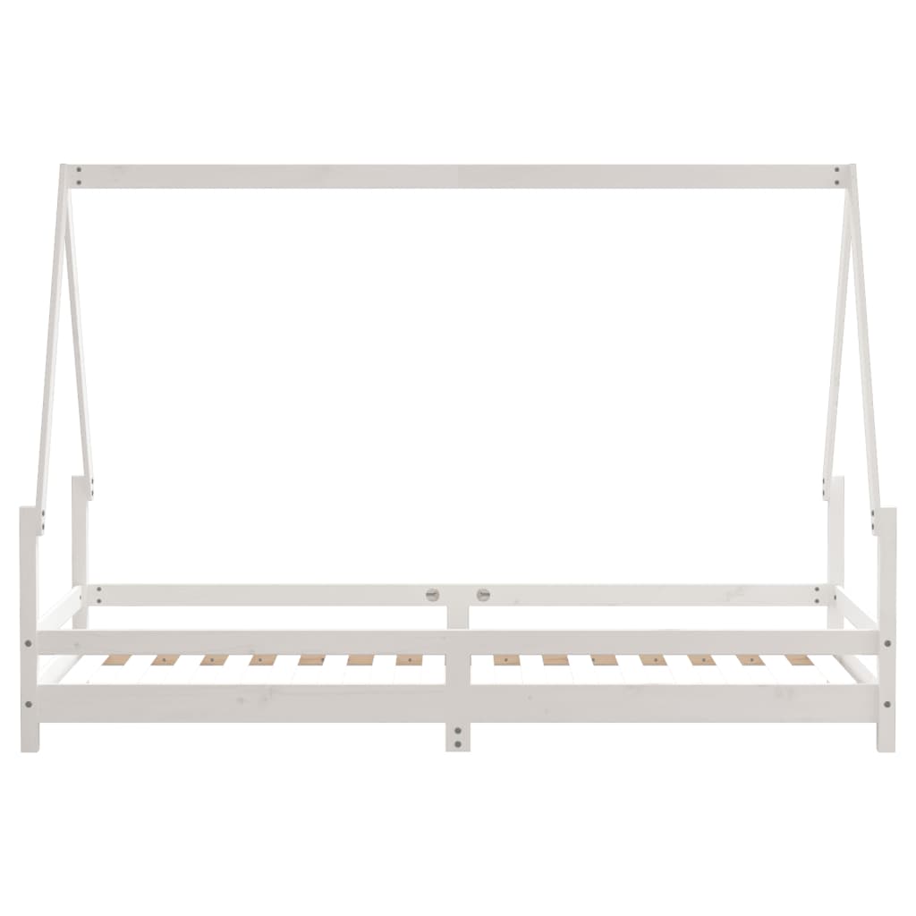 Giroletto per Bambini Bianco 80x200cm in Legno Massello di Pino - homemem39