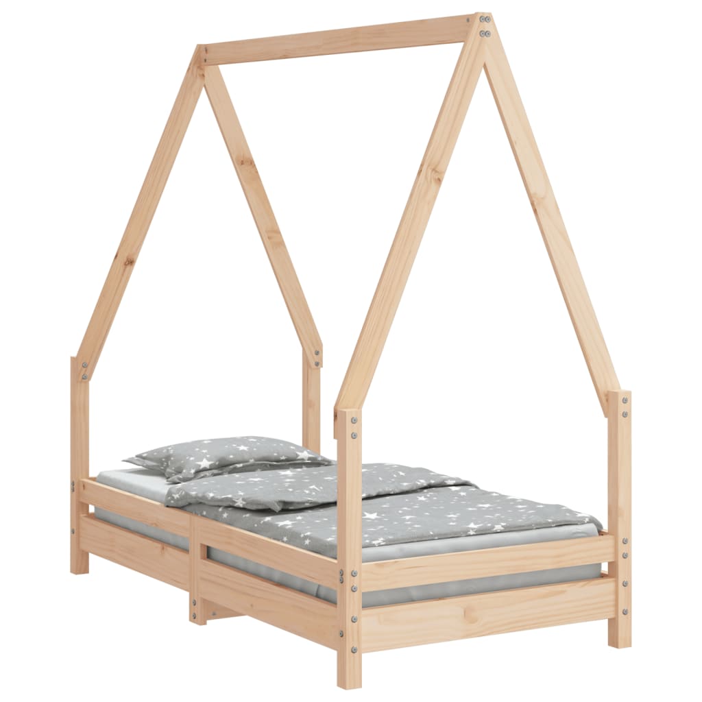 Giroletto per Bambini 70x140 cm in Legno Massello di Pino - homemem39