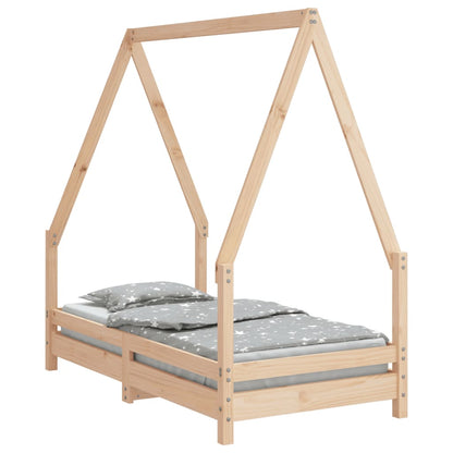 Giroletto per Bambini 70x140 cm in Legno Massello di Pino - homemem39