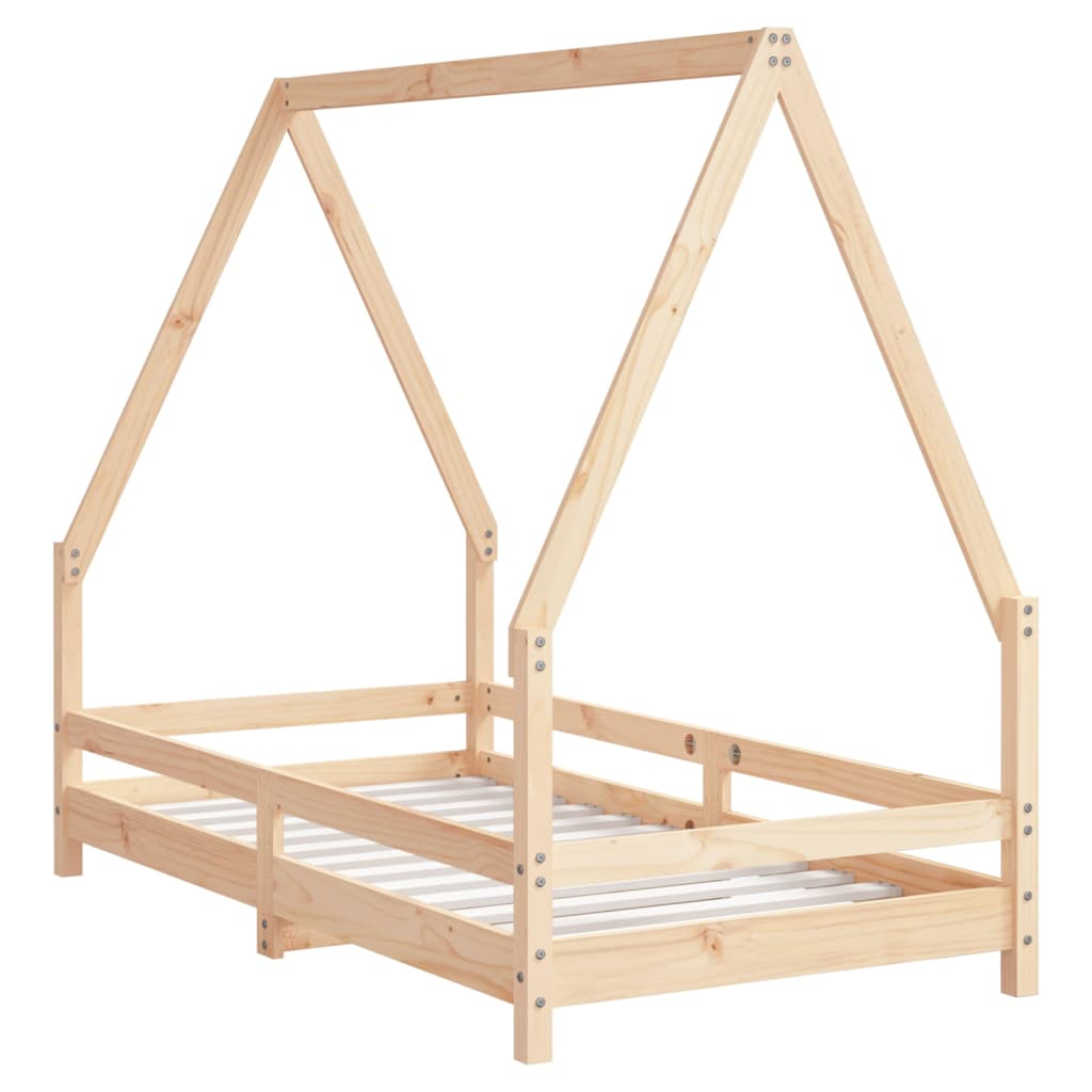 Giroletto per Bambini 80x160 cm in Legno Massello di Pino - homemem39