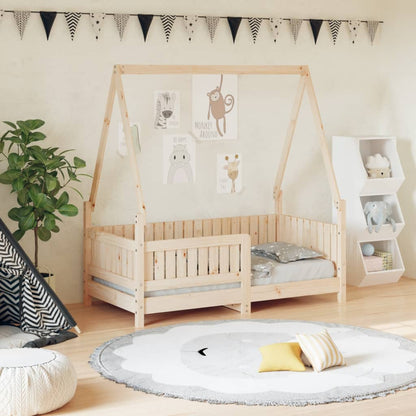 Giroletto per Bambini 70x140 cm in Legno Massello di Pino - homemem39